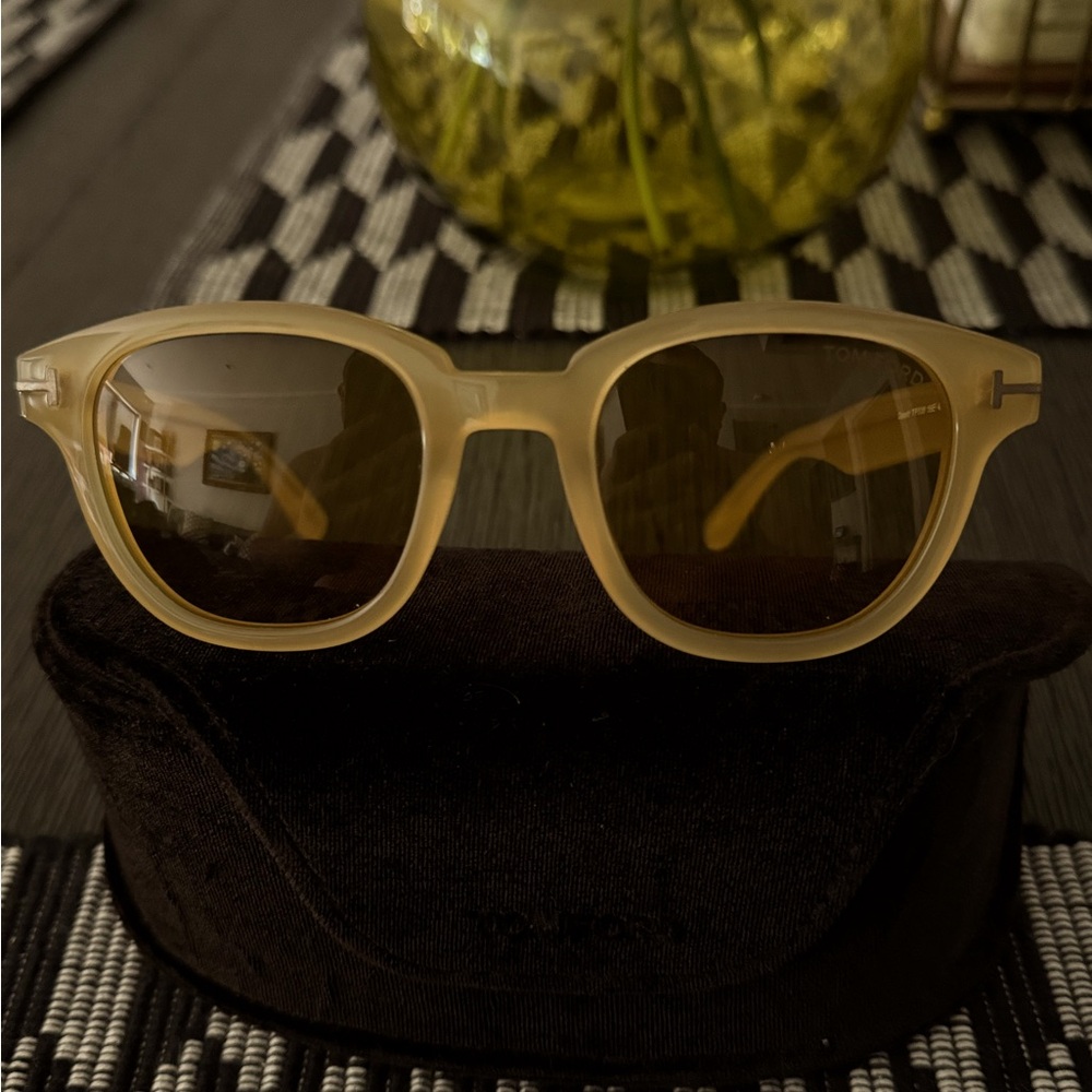 Tom Ford Garett Yellow Frame Sunglasses